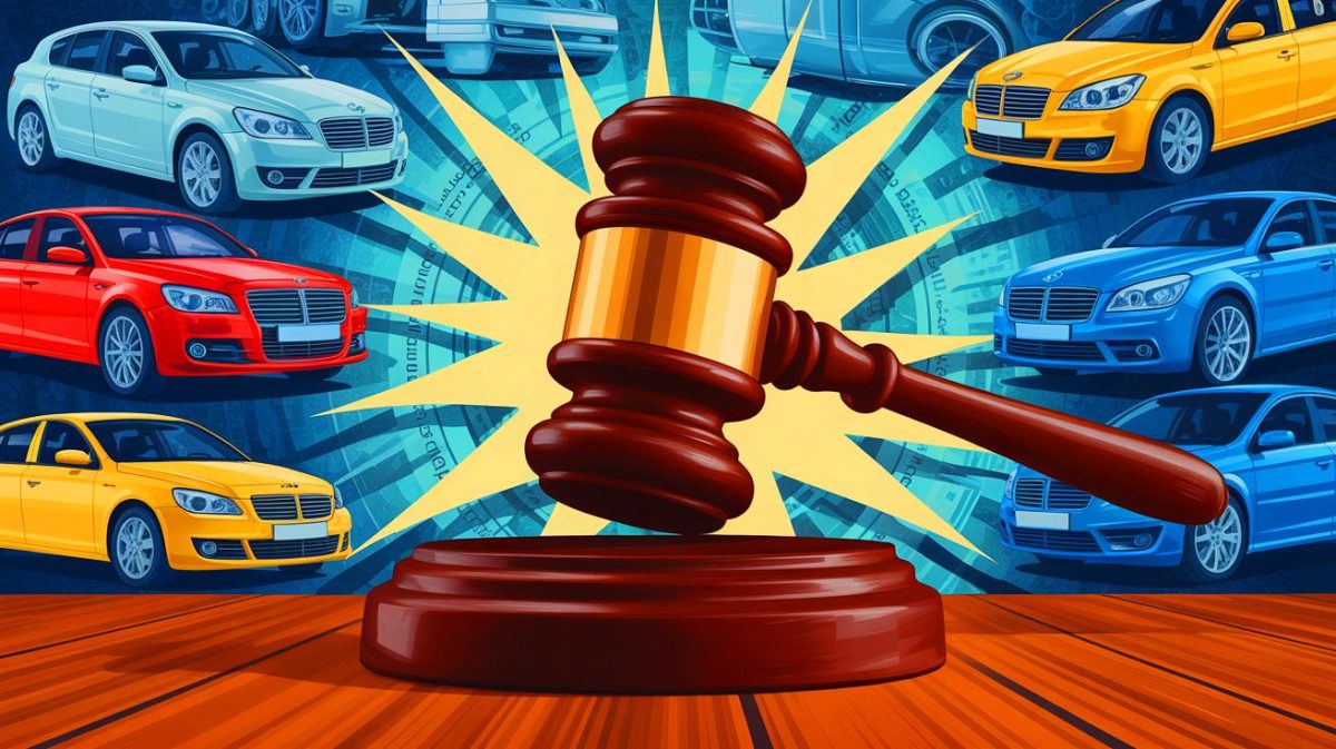 Urteil des britischen Höchstgerichts im Auto-Finanzskandal „könnte Banken Milliarden kosten“ und die gesamte Automobilbranche ins Chaos stürzen Illustration von der Urteilsverkündung des britischen Supreme Courts im Autokreditskandal.