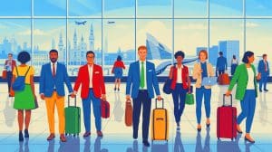 Illustration von den Auswirkungen der H-1B-Visareform auf den globalen Arbeitsmarkt.