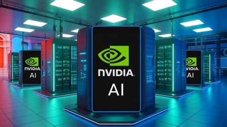 Illustration von der geplanten Investition in die britische KI-Infrastruktur durch Nvidia und OpenAI.