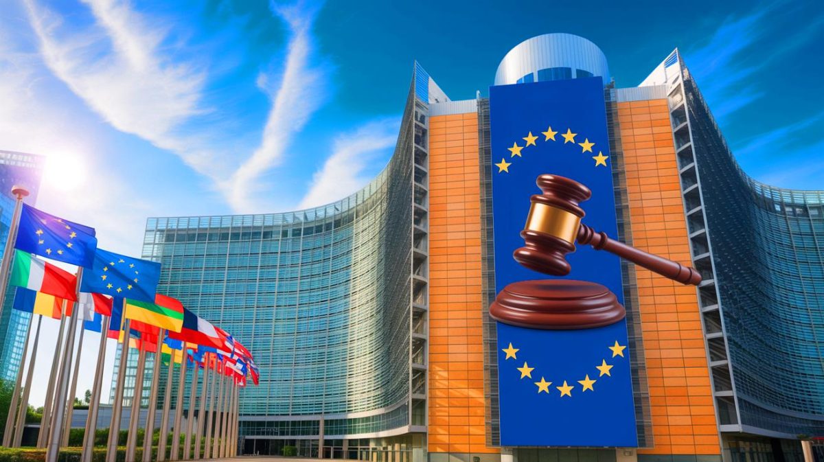 „Diese Rekordstrafe von 3,45 Milliarden Euro“: EU trifft Google mit bahnbrechendem Kartellurteil, das Tech-Welt erschüttert Illustration von der EU-Strafentscheidung gegen Google wegen Wettbewerbsverzerrungen im Adtech-Markt.