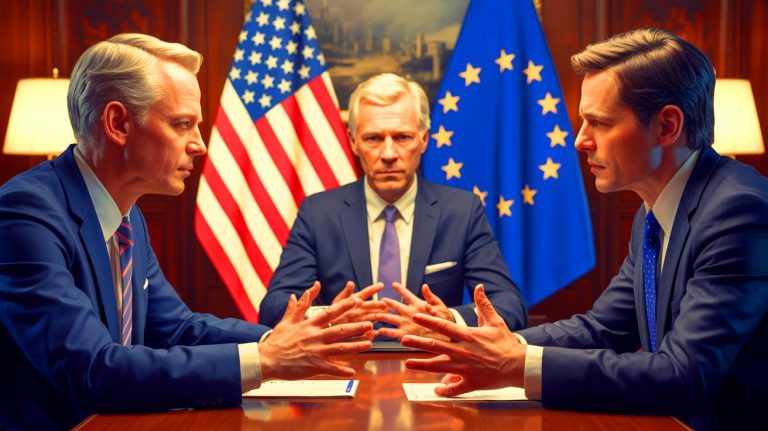 „EU-Handel in Gefahr“: Trump droht mit Vergeltung, während Google und Apple wegen Milliardenstrafen zittern