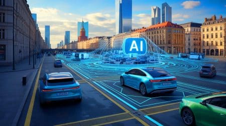 „Es ist schlimmer als gedacht“: Diese KI-Entwicklung bedroht Europas Fortschritt (und könnte Ihre Zukunft gefährden) Illustration von der Rolle Europas in der Künstlichen Intelligenz und der internationalen Konkurrenz der Automobilindustrie.