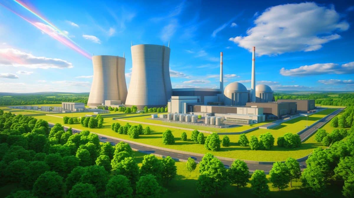 Illustration von der aktuellen und zukünftigen Rolle der Kernenergie im Vereinigten Königreich.