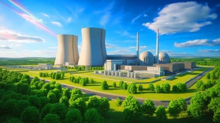 Illustration von der aktuellen und zukünftigen Rolle der Kernenergie im Vereinigten Königreich.